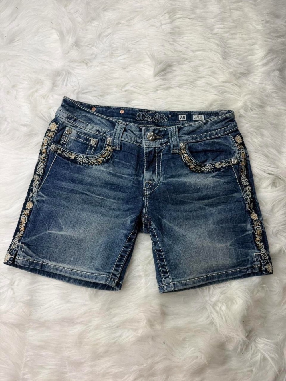 Vintage Y2K Miss Me Jean Shorts